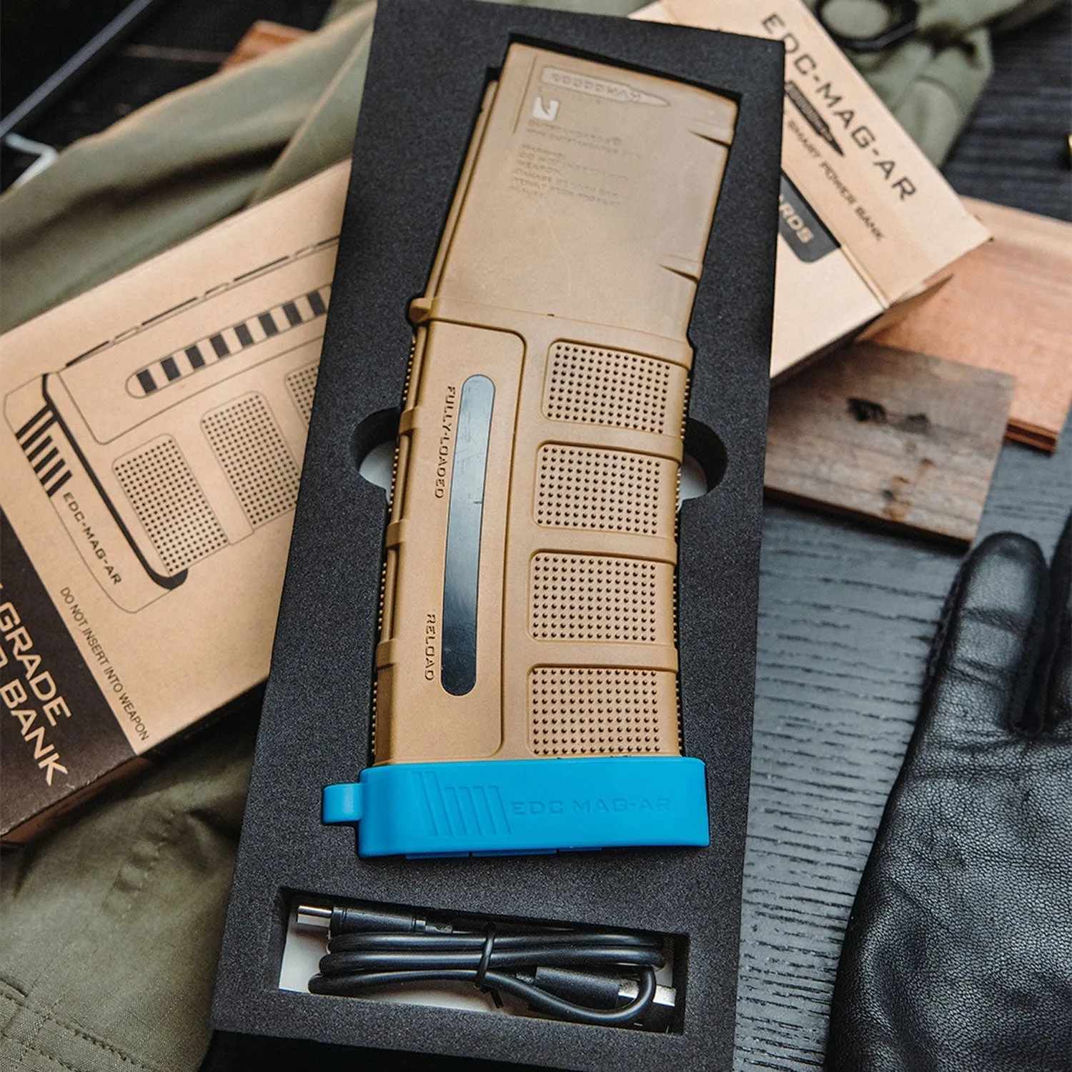 Limited Edition Custom Printed 20,000mAh Military Grade Smart Powerbank Battery Charger with 2-USB   USB-C Ports