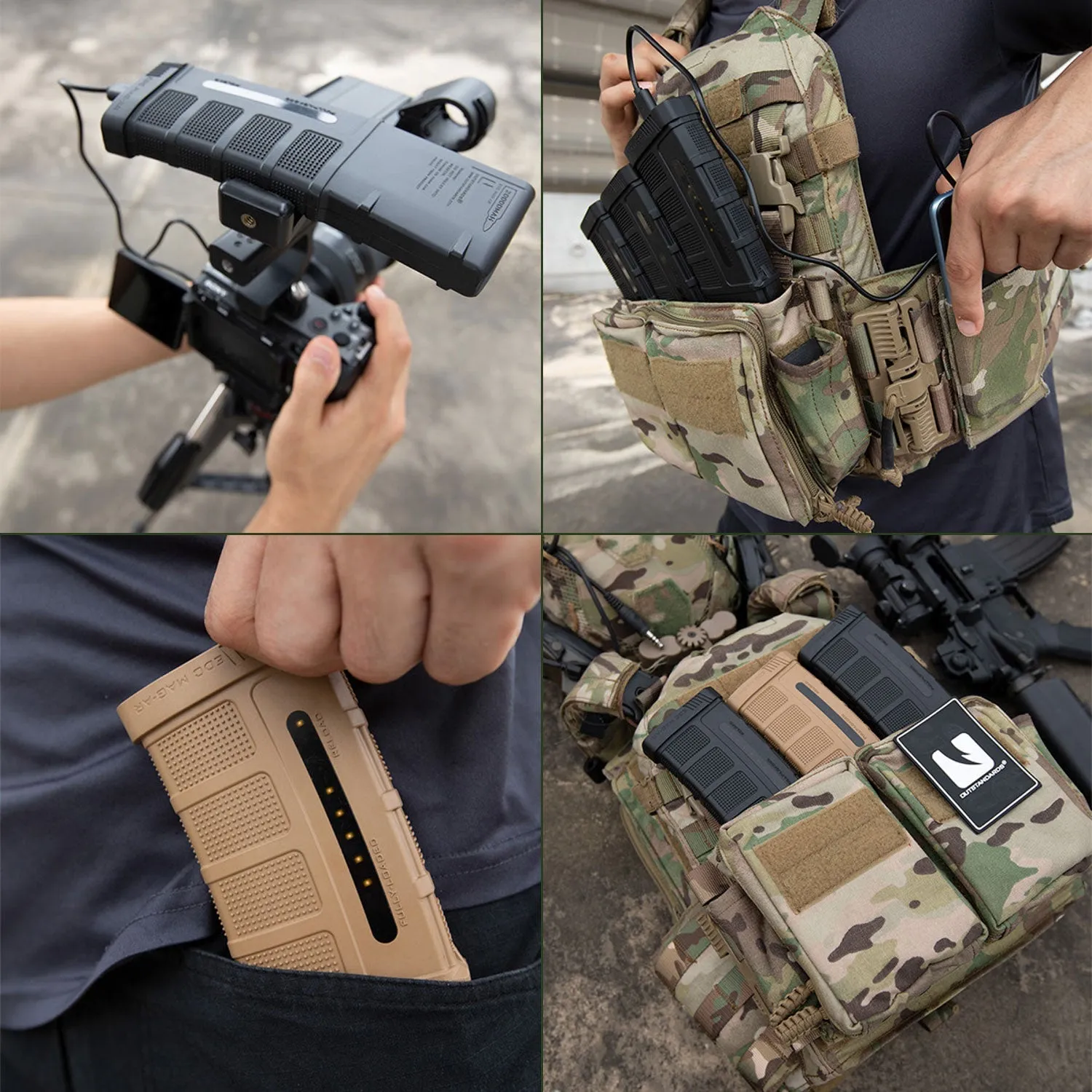 Limited Edition Custom Printed 20,000mAh Military Grade Smart Powerbank Battery Charger with 2-USB   USB-C Ports
