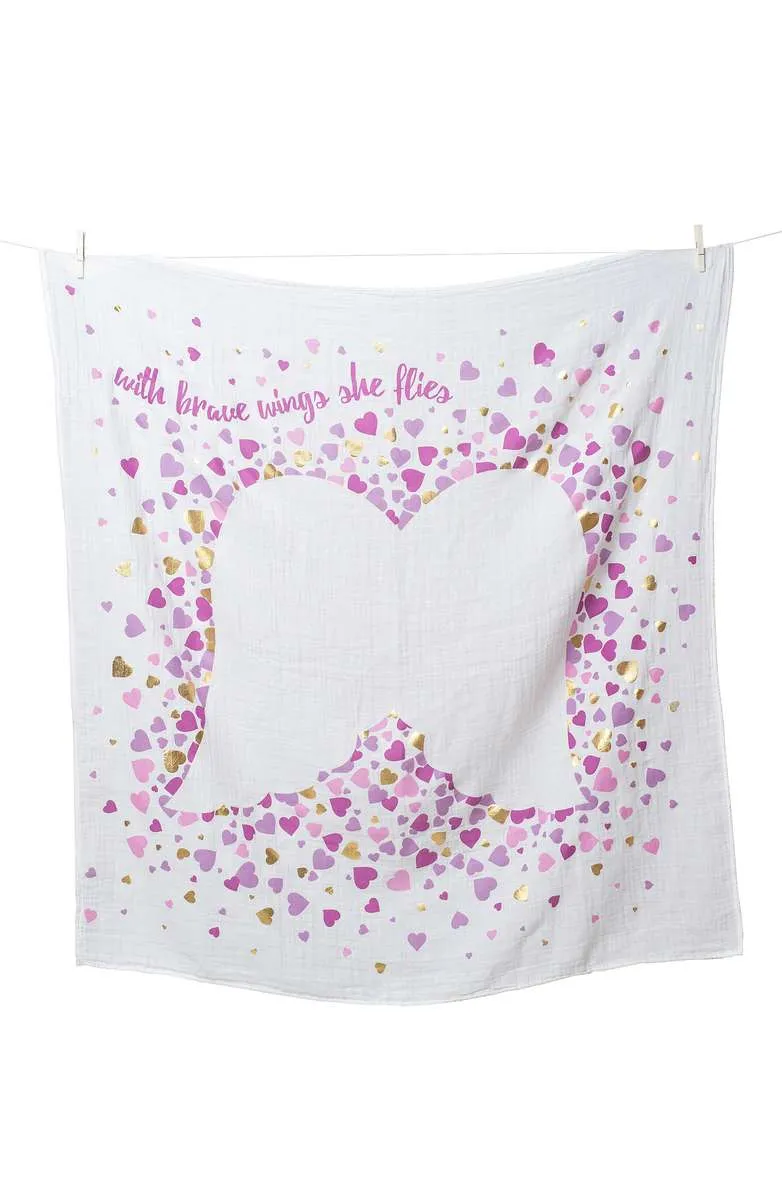 Lulujo Baby™ “With Brave Wings She Flies” Deluxe Baby's First Year Blanket & Cards Set by Mary Meyer