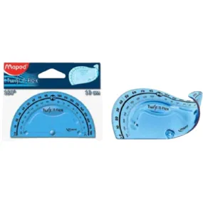 Maped Ruler 10cm Twist N Flex Protactor