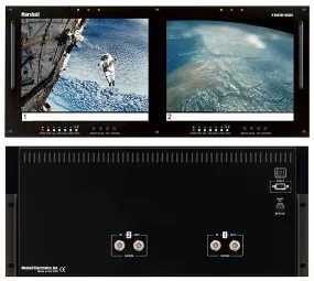 Marshall V-R102DP-HDSDI Dual 10.4 Inch Rackmount LCD Monitor with HDSDI Input