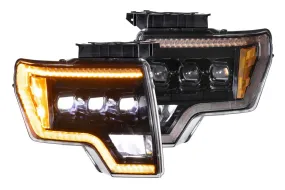 Morimoto Headlights Ford F150 (2009-2014) [w/ Sequential LED Turn] XB LED - Black