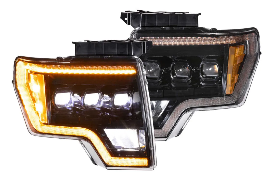 Morimoto Headlights Ford F150 (2009-2014) [w/ Sequential LED Turn] XB LED - Black