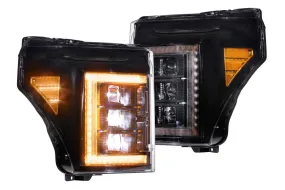 Morimoto Headlights Ford Super Duty (2011-2016) [w/ Sequential LED Turn] XB LED - Black