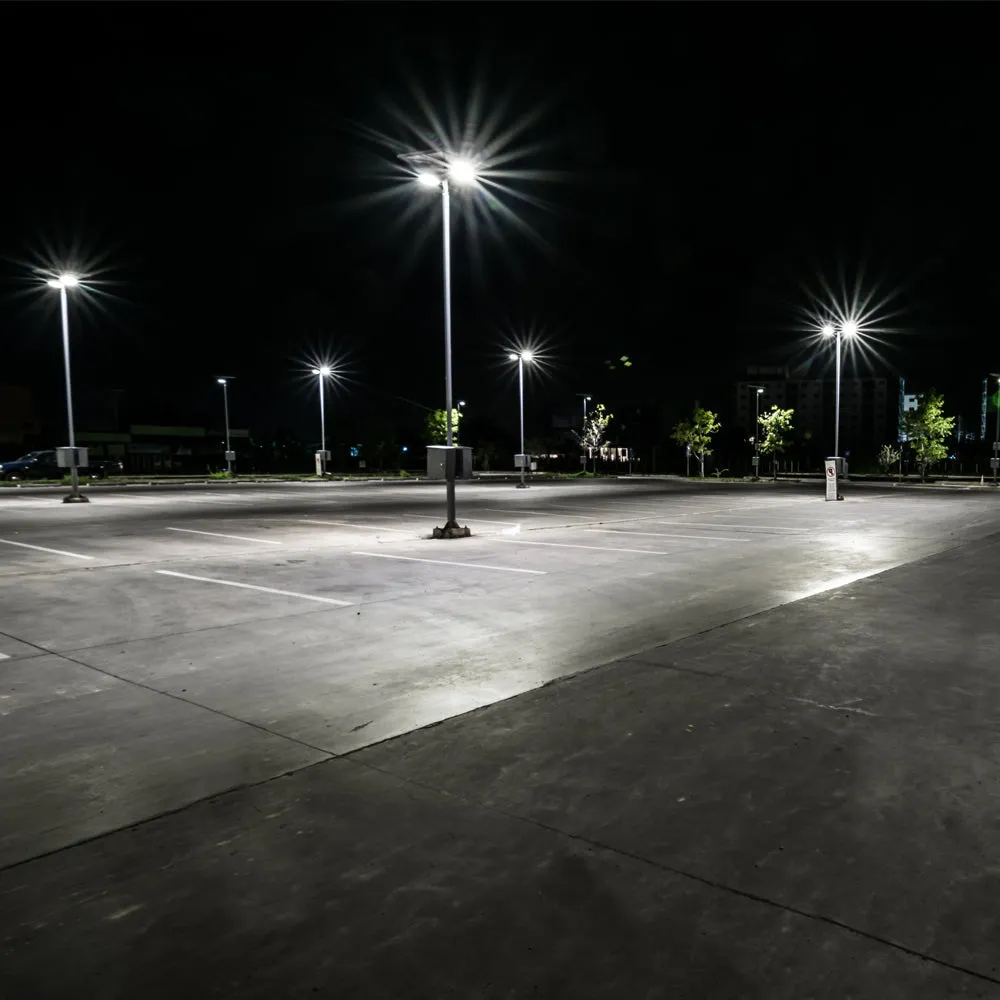 NATRON | Solar LED Street Light | 40 Watt | 7840 Lumens | 3000K-6000K | Parking Lot Light | Solar All in One Pro Street Light | 5 Years Warranty