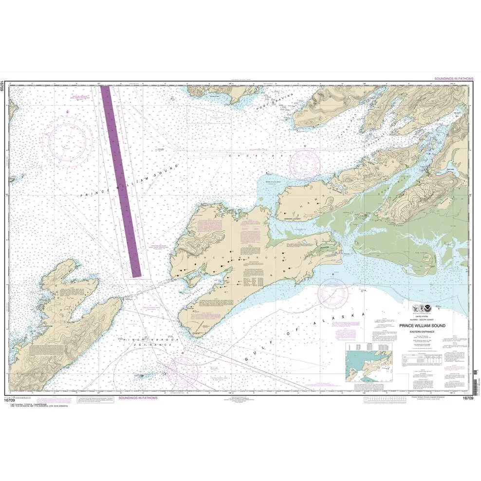 NOAA Chart 16709: Prince William Sound-eastern entrance