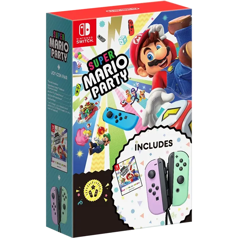 NSW Super Mario Party   Joy-con Bundle (Pastel Purple/Green)