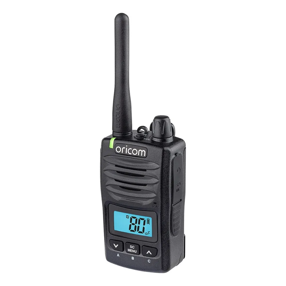 Oricom DTX600 5 Watt IP67 Waterproof Handheld UHF CB Radio - Black