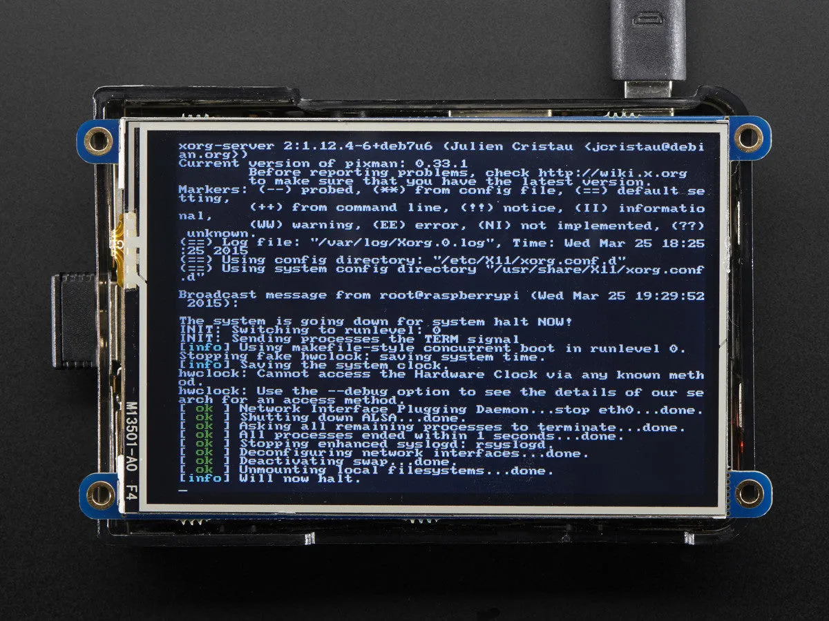 PiTFT Plus 480x320 3.5" TFT Touchscreen for Raspberry Pi