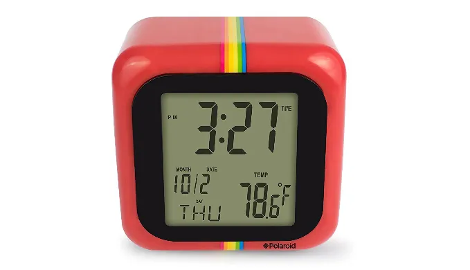 Polaroid Digital Clock with Indoor Temperature - Ships Same/Next Day!