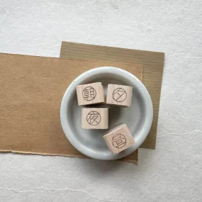 Postmark Rubber Stamp - Time Period of the Day