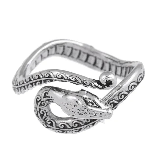 Punk Goth Snake Ring