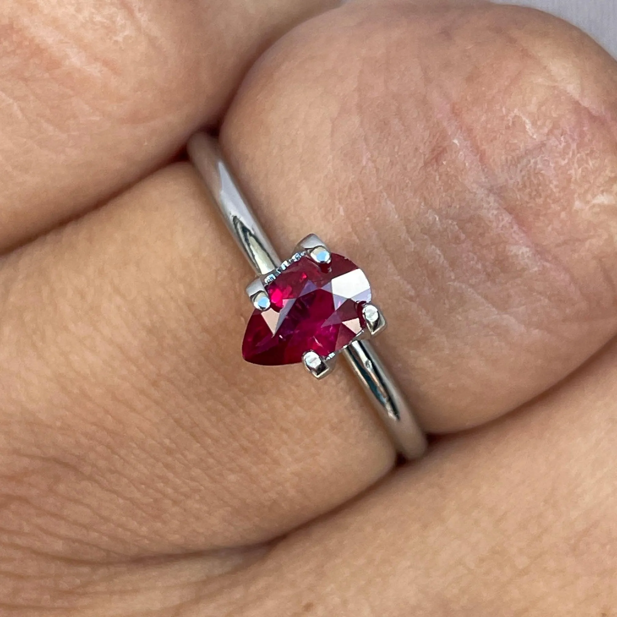 ruby stone for ring natural Loose Gemstones 0.58 crt. for ruby gem stone ring