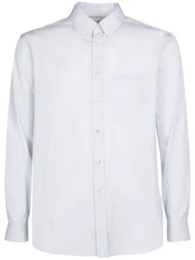 Saint Laurent   Embroidered striped cotton shirt 