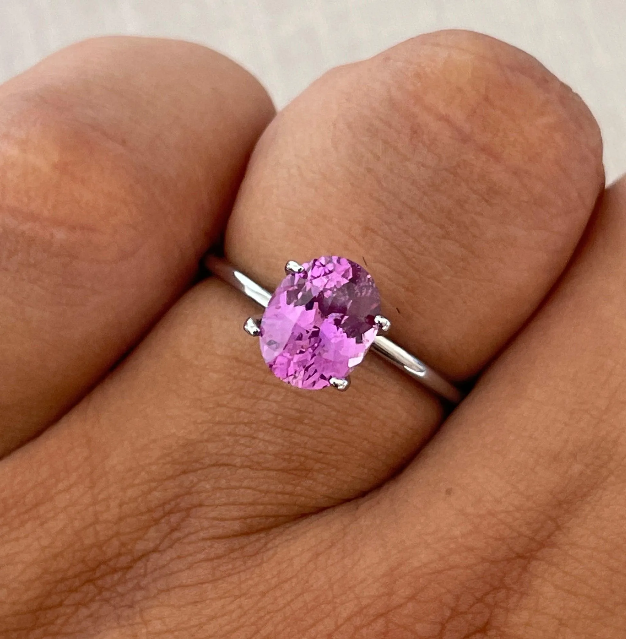 sapphire gemstone jewelry, natural fancy sapphire, Oval Pink Sapphire sapphire bracelets for women Loose Gemstone Oval 2.08 Carat Natural