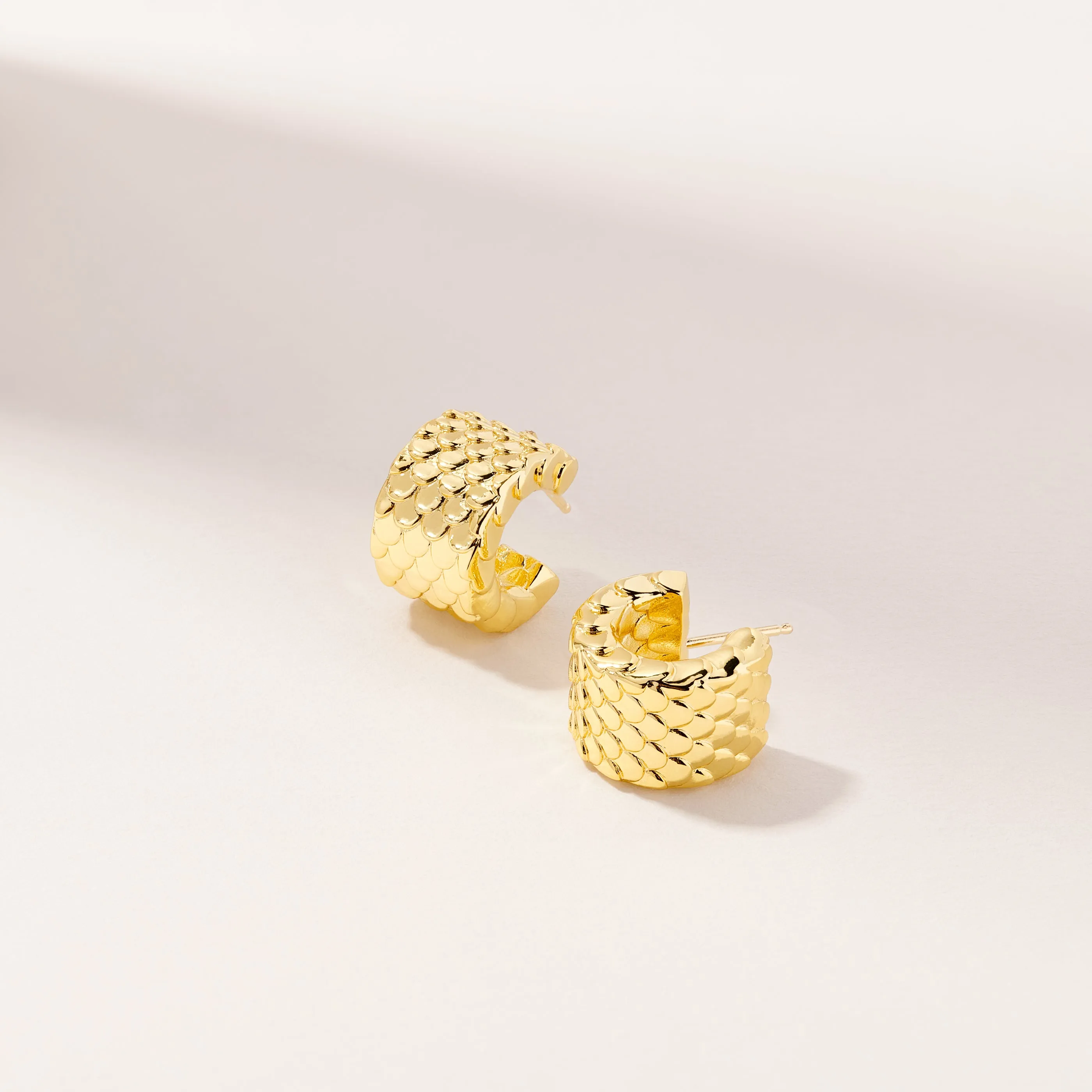 Snake Skin Huggie Earring