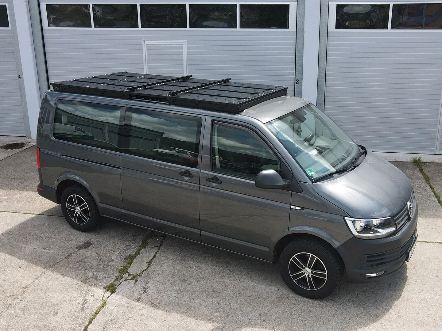 SpaceRack Full Length Roof Rack System for VW T5-T6-T6.1 for LWB - Fixed Point KIT
