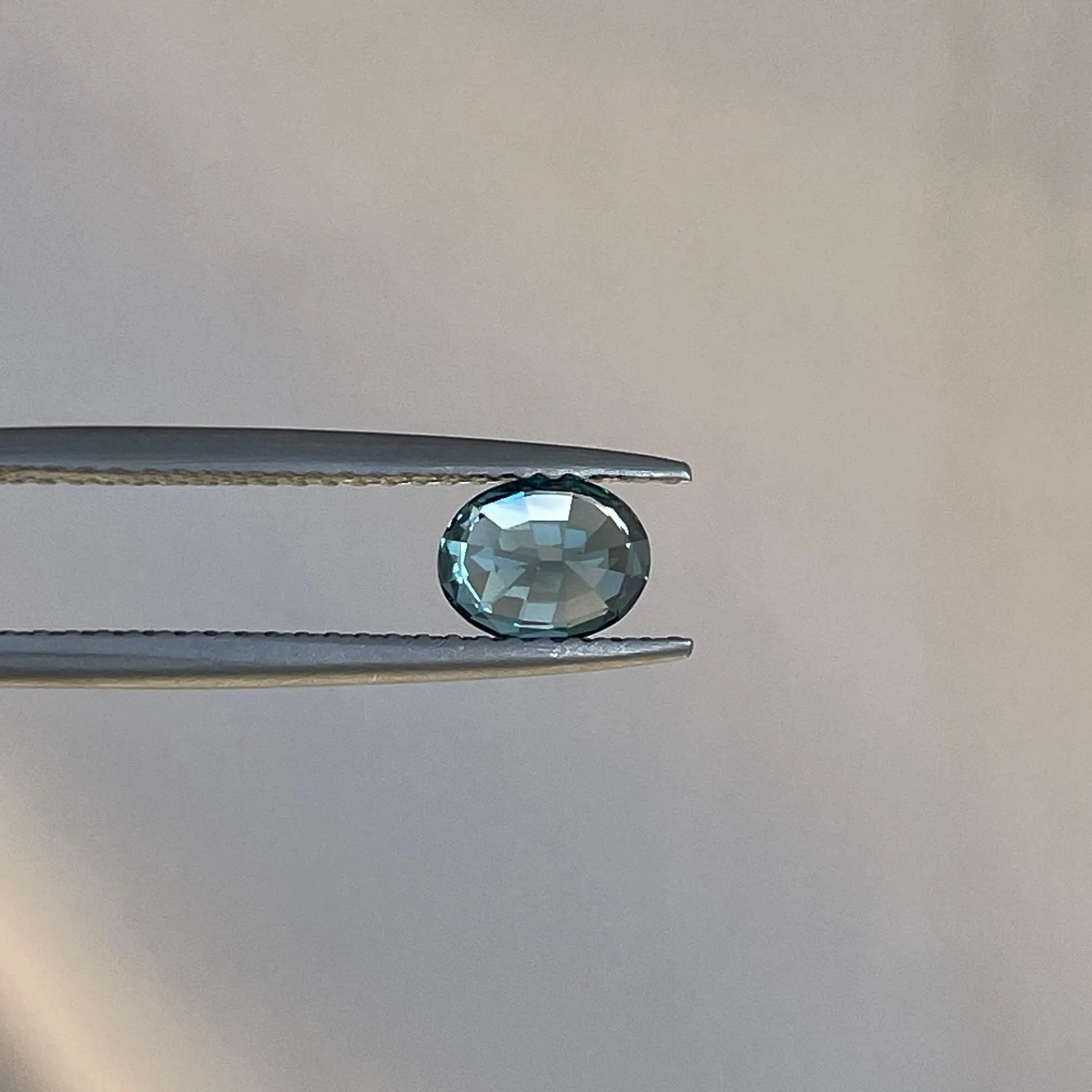 Teal sapphire stone, Caribbean green teal sapphire 0.97 crt.