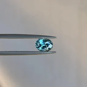 Teal sapphire stone, Caribbean green teal sapphire 0.97 crt.