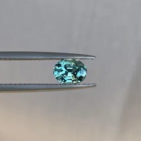 Teal sapphire stone Oval cut, lagoon green sapphire 0.98 crt teal sapphire. Clean Sapphire, Loose Stone