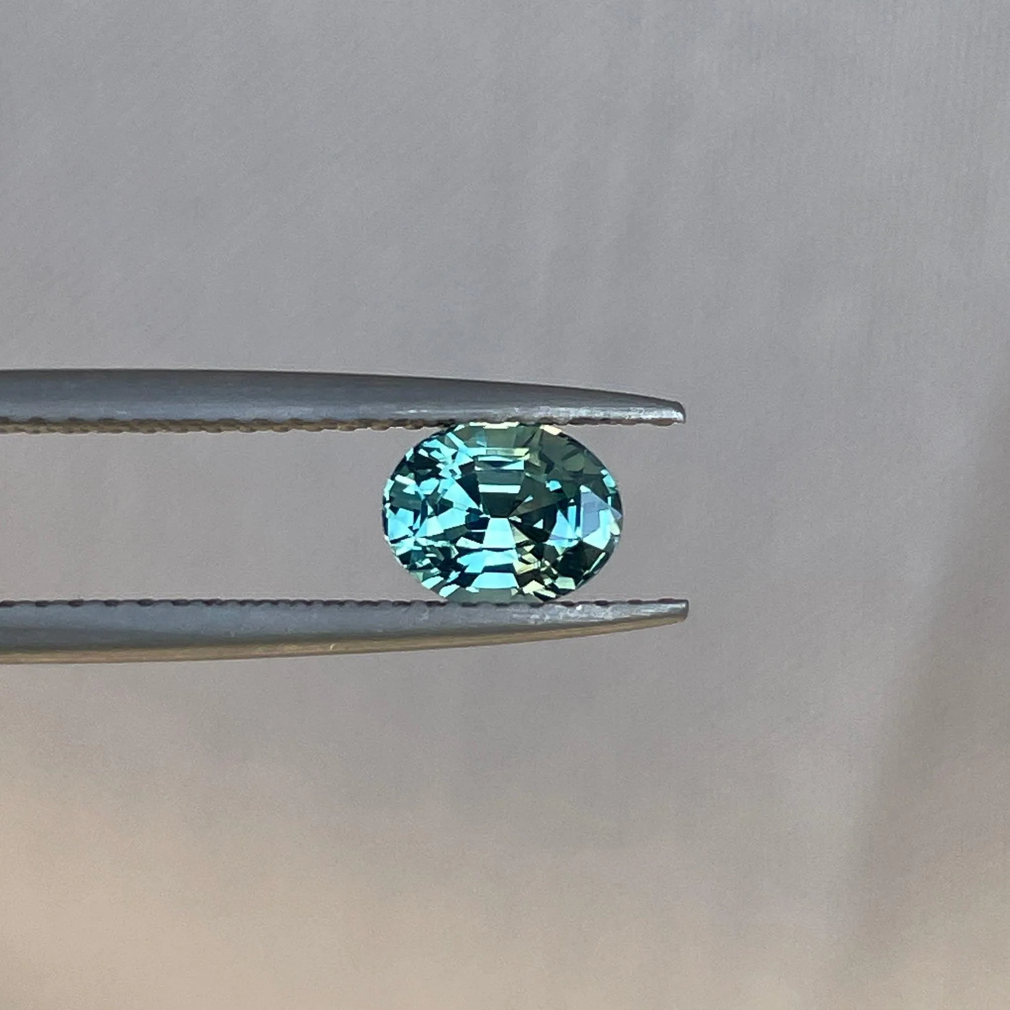 Teal sapphire stone Oval cut, lagoon green sapphire 0.98 crt teal sapphire. Clean Sapphire, Loose Stone