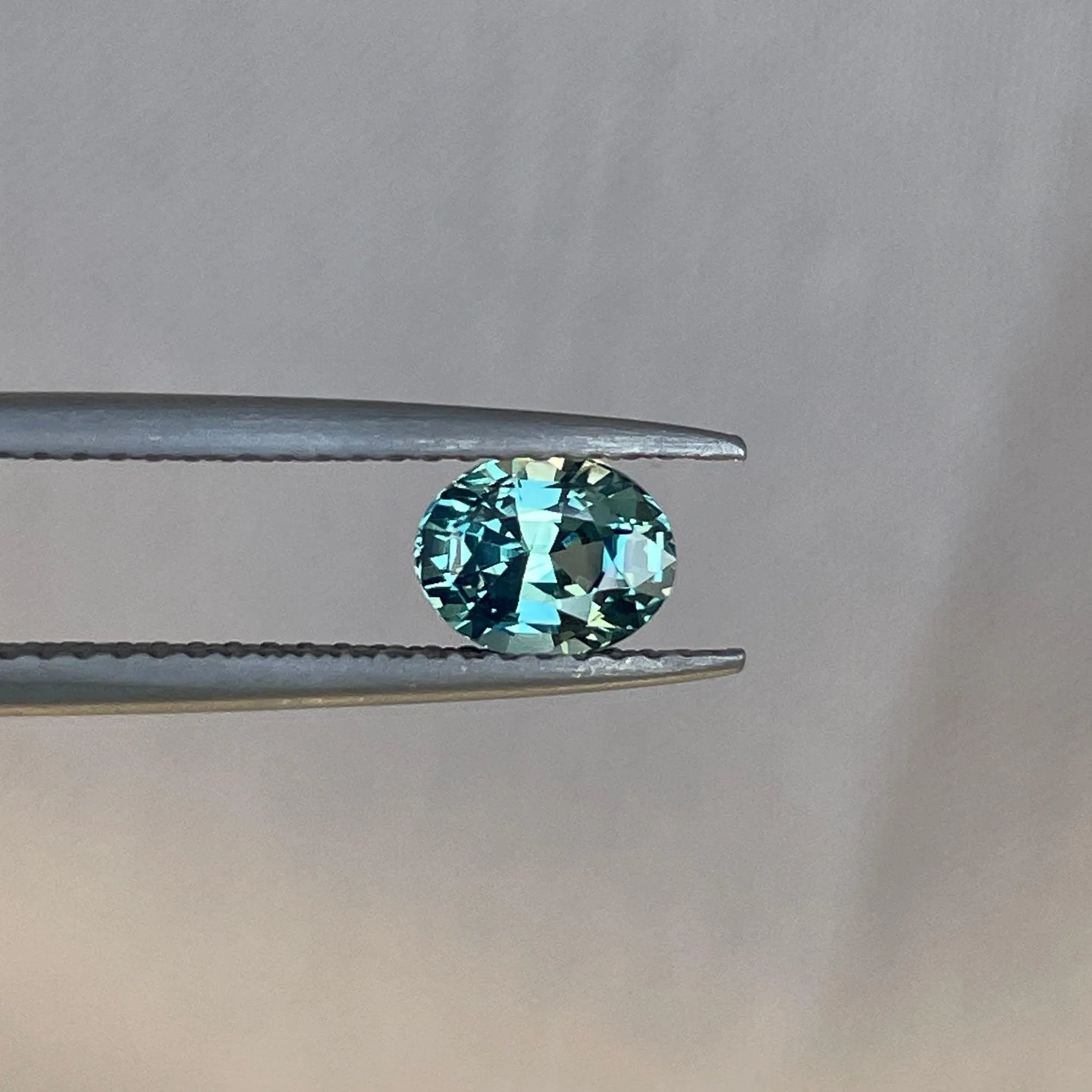 Teal sapphire stone Oval cut, lagoon green sapphire 0.98 crt teal sapphire. Clean Sapphire, Loose Stone
