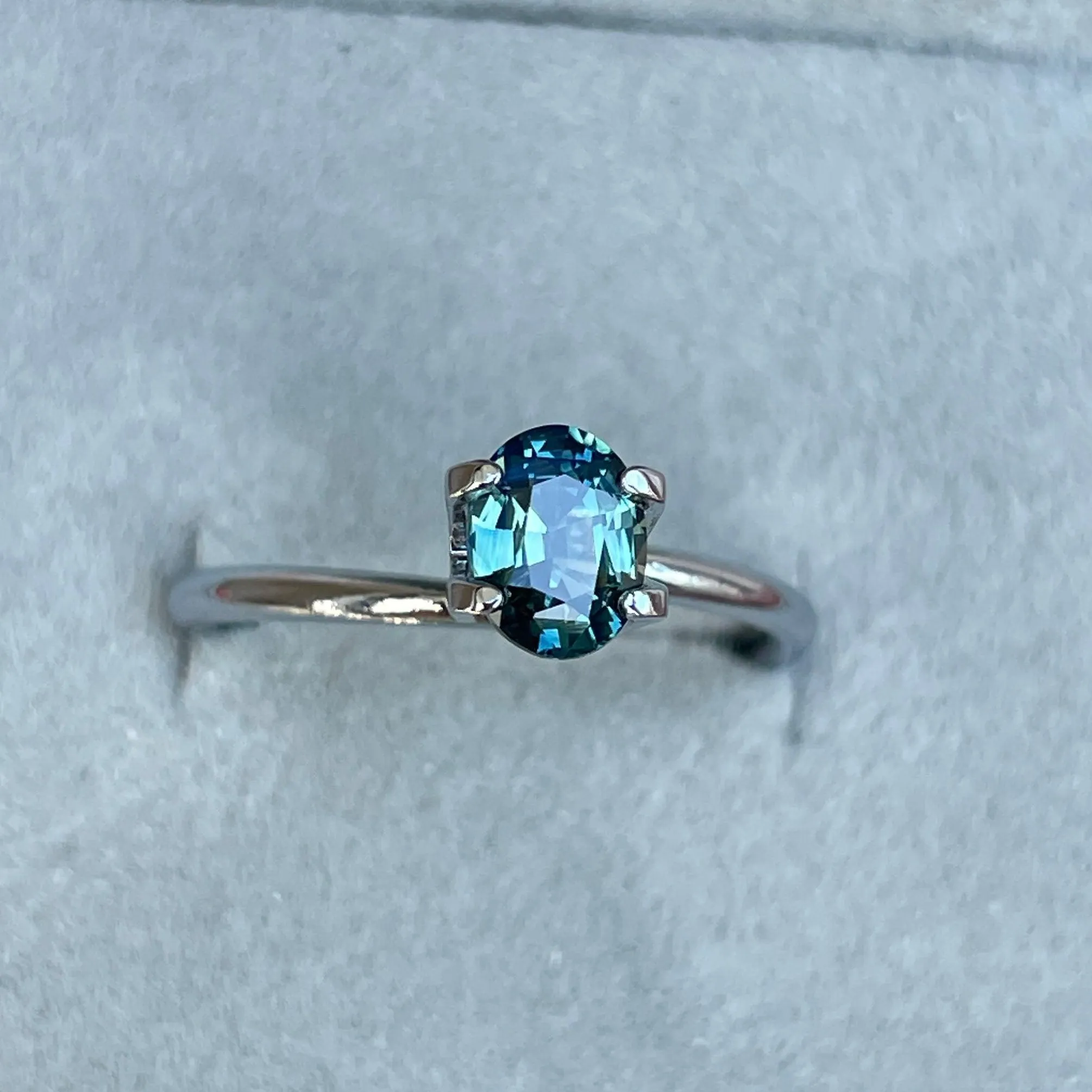 Teal sapphire stone Oval cut teal sapphire, 1.00 crt Sardinia Natural teal sapphire for engagement ring