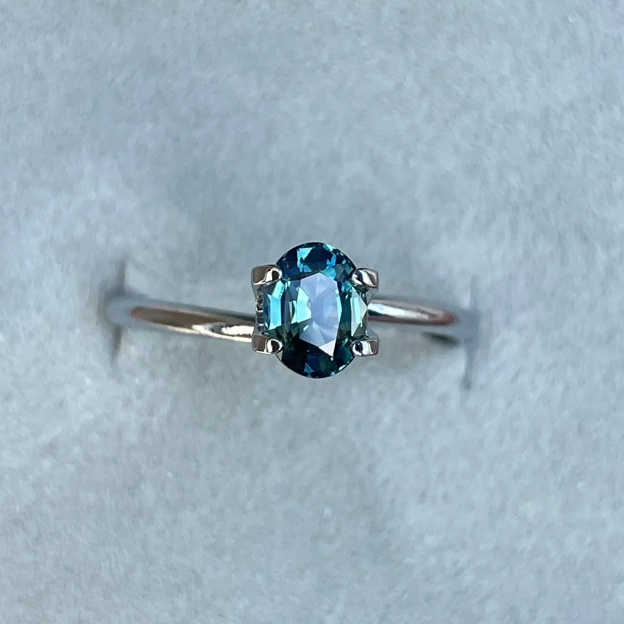 Teal sapphire stone Oval cut teal sapphire, 1.00 crt Sardinia Natural teal sapphire for engagement ring