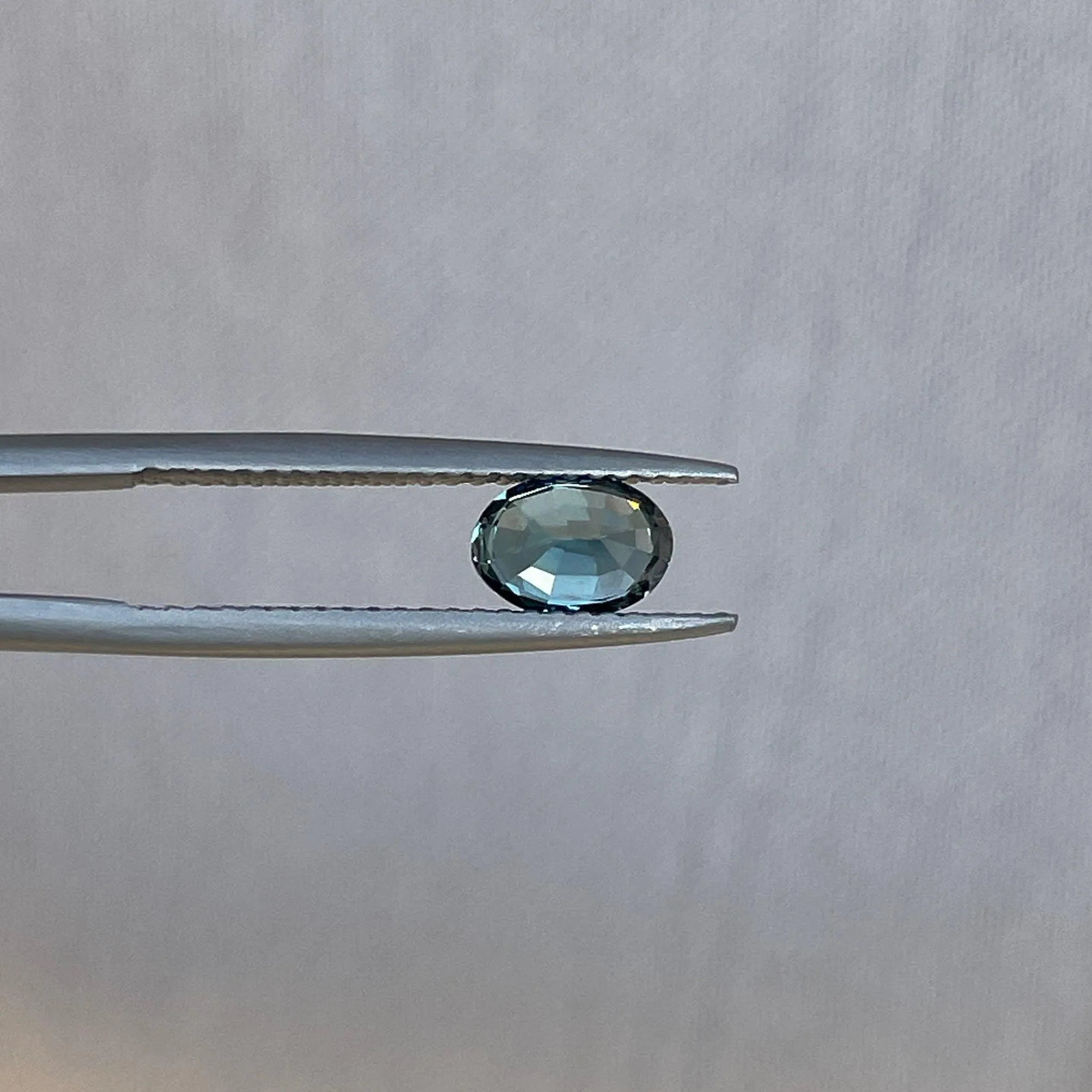 Teal sapphire stone Oval cut teal sapphire, 1.00 crt Svalbard, Norway Natural teal sapphire for custom ring