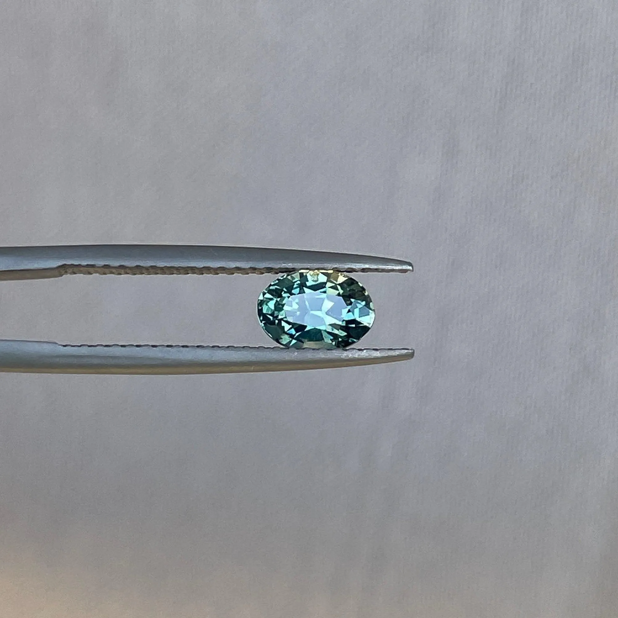 Teal sapphire stone Oval cut teal sapphire, 1.00 crt Svalbard, Norway Natural teal sapphire for custom ring