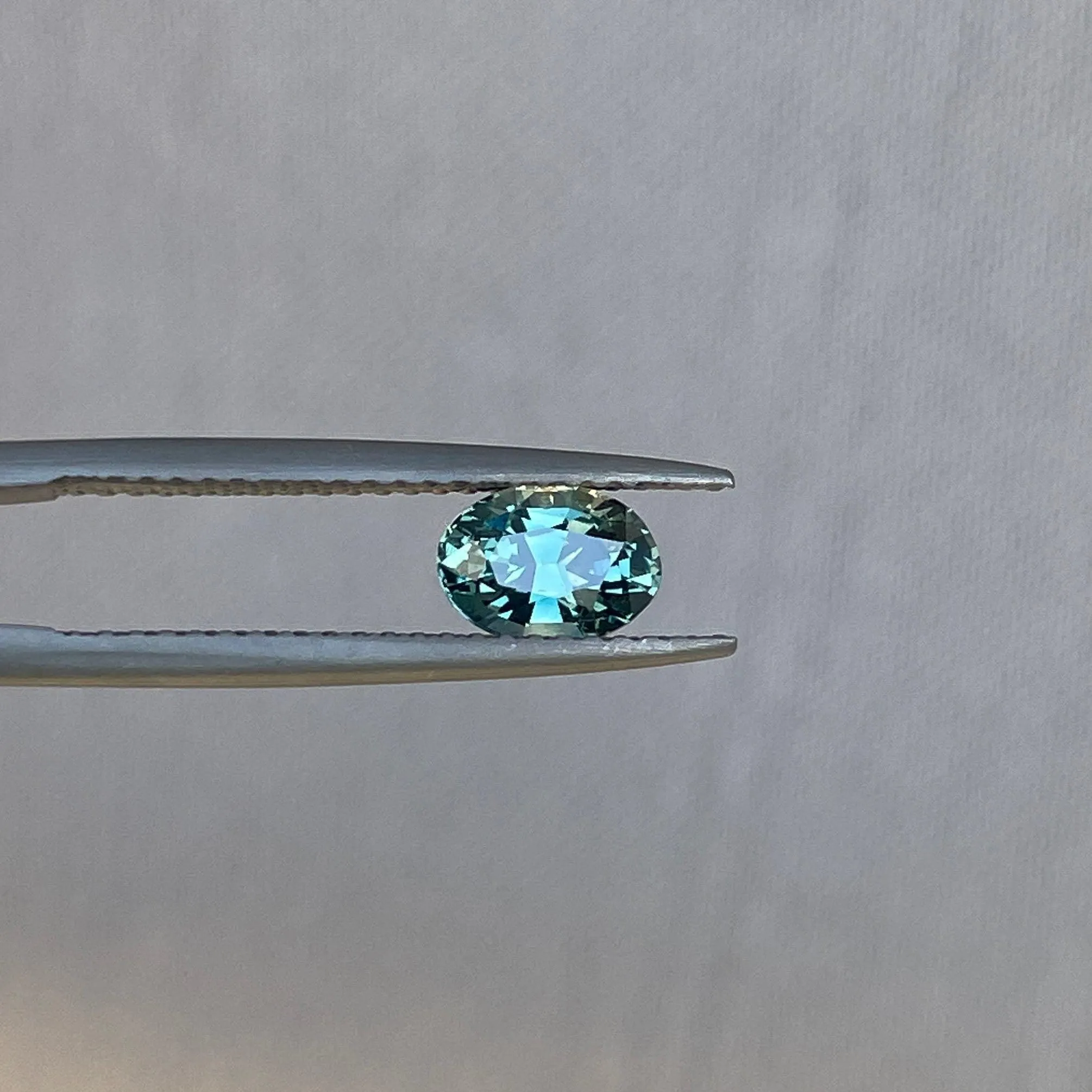 Teal sapphire stone Oval cut teal sapphire, 1.00 crt Svalbard, Norway Natural teal sapphire for custom ring