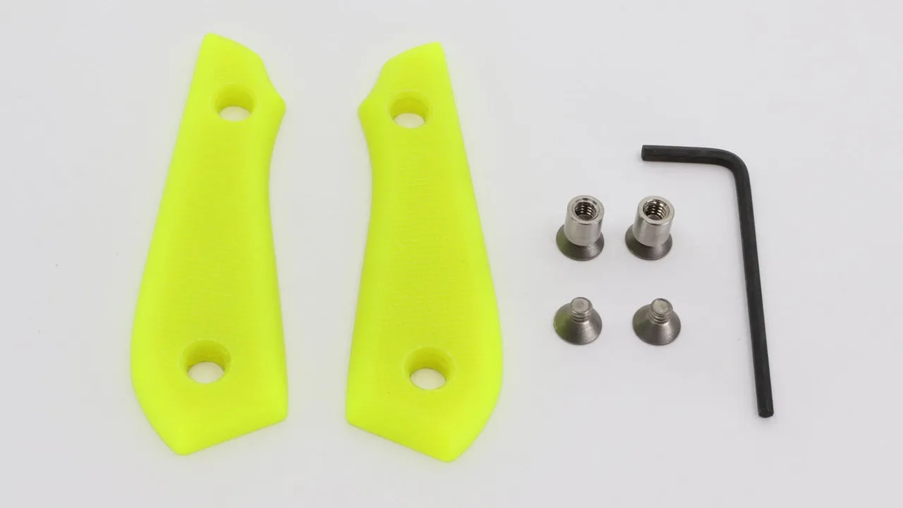 White River Knife & Tool Model 1 Bolt-On Textured G10 Handle Kit - Hi-Vis