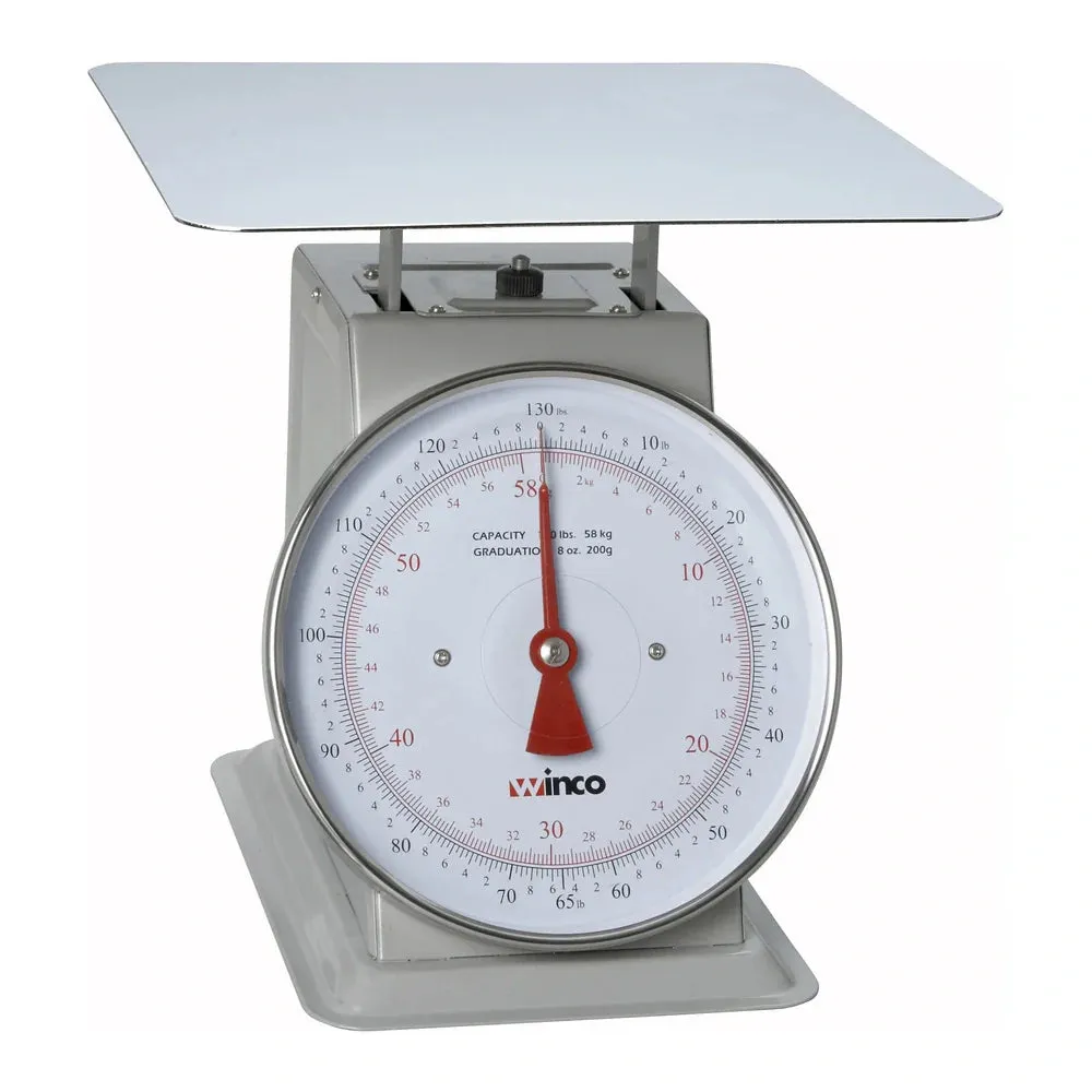 Winco SCAL-9130 130Lbs Receiving Scale, 9" Dial