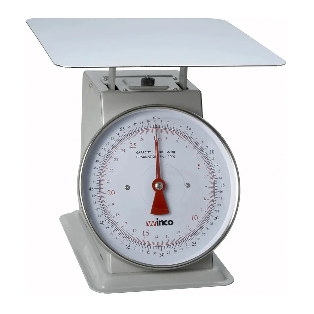 Winco SCAL-960 60Lbs Receiving Scale, 9" Dial